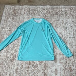 Guy Harvey Originals Rash Guard Fishing Shirt Men’s Large Aqua